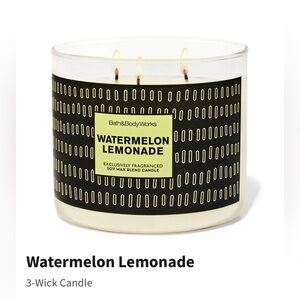 NIB Bath & Body Works “Watermelon Lemonade” 3-Wick Candle w Metal Lid.